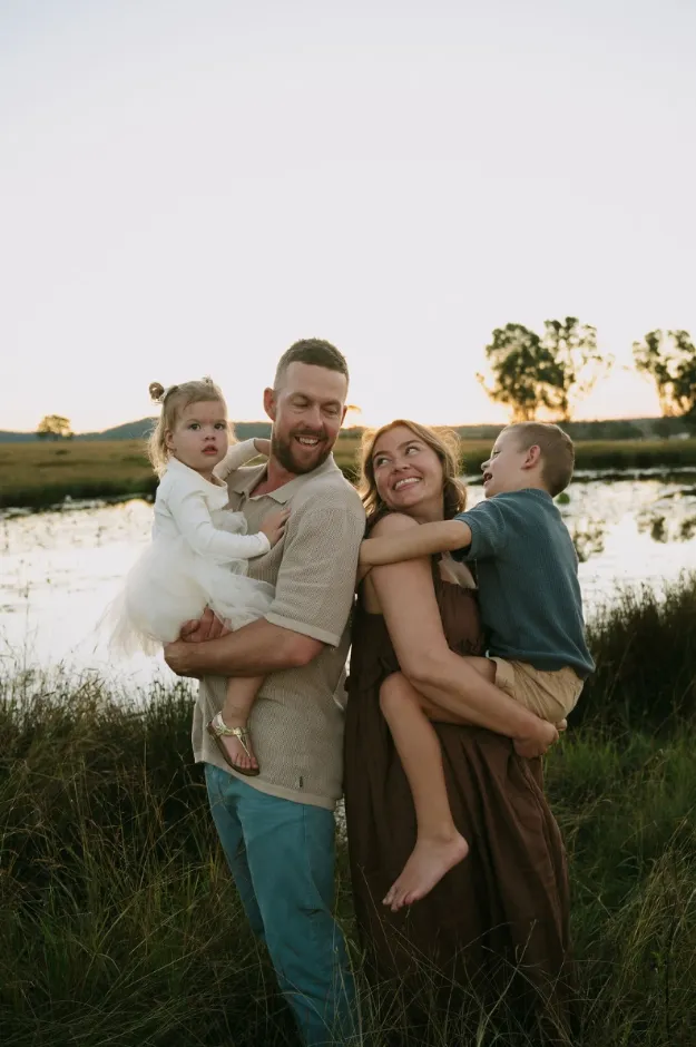 Ipswich family pregnancy announcement photography shoot